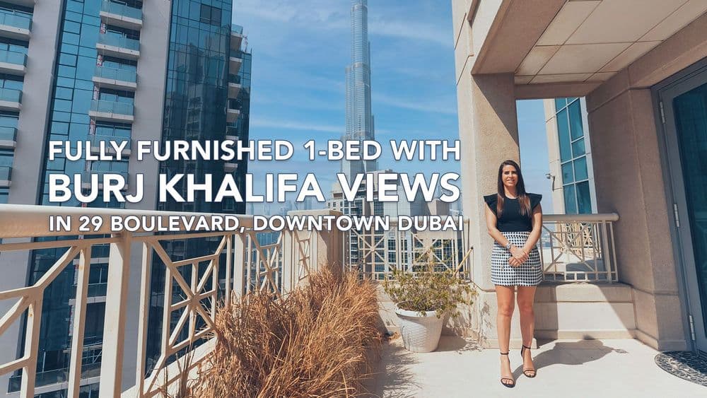 Enjoy views of the Burj Khalifa on the huge terrace of this Downtown, 1-bed for just AED 1.9 Million