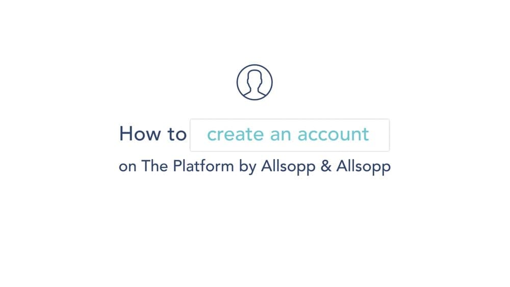 Create an account on The Platform by Allsopp & Allsopp