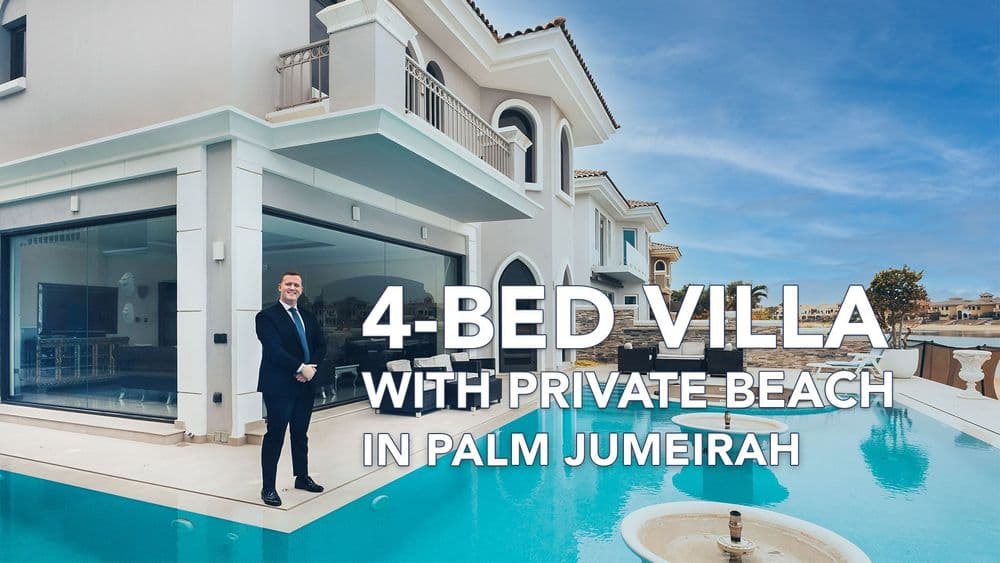 4-Bed Villa with Private Beach in Palm Jumeirah