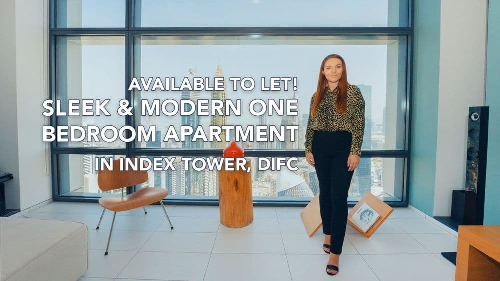 Sleek & modern one bedroom apartment in Index Tower, DIFC