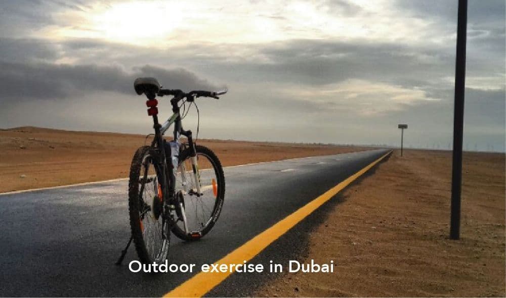 Outdoor exercise in Dubai