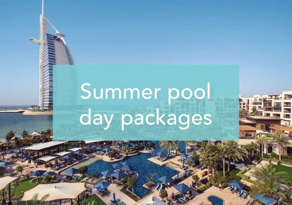 Summer pool days in Dubai