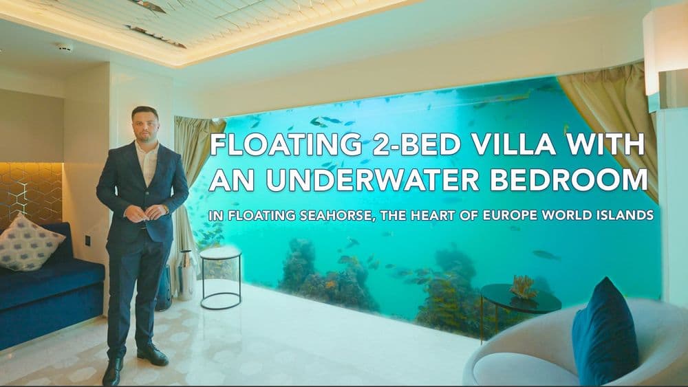 Floating 2-Bed Villa With An Underwater Bedroom in The Heart of Europe World Islands 
