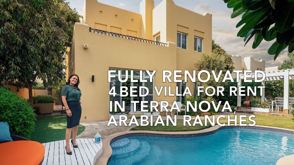 You have to see this fully furnished 4-Bed Villa for rent in Arabian Ranches, with a chilled pool!